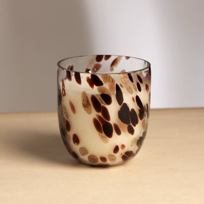Bougie en pot | Bougie parfumée Oudh | Verre soufflé à la bouche 15 oz