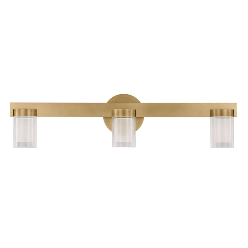 Esfera Small Bath, 5.9" H x 24" W x 3.4" D, Hand Rubbed Antique Brass