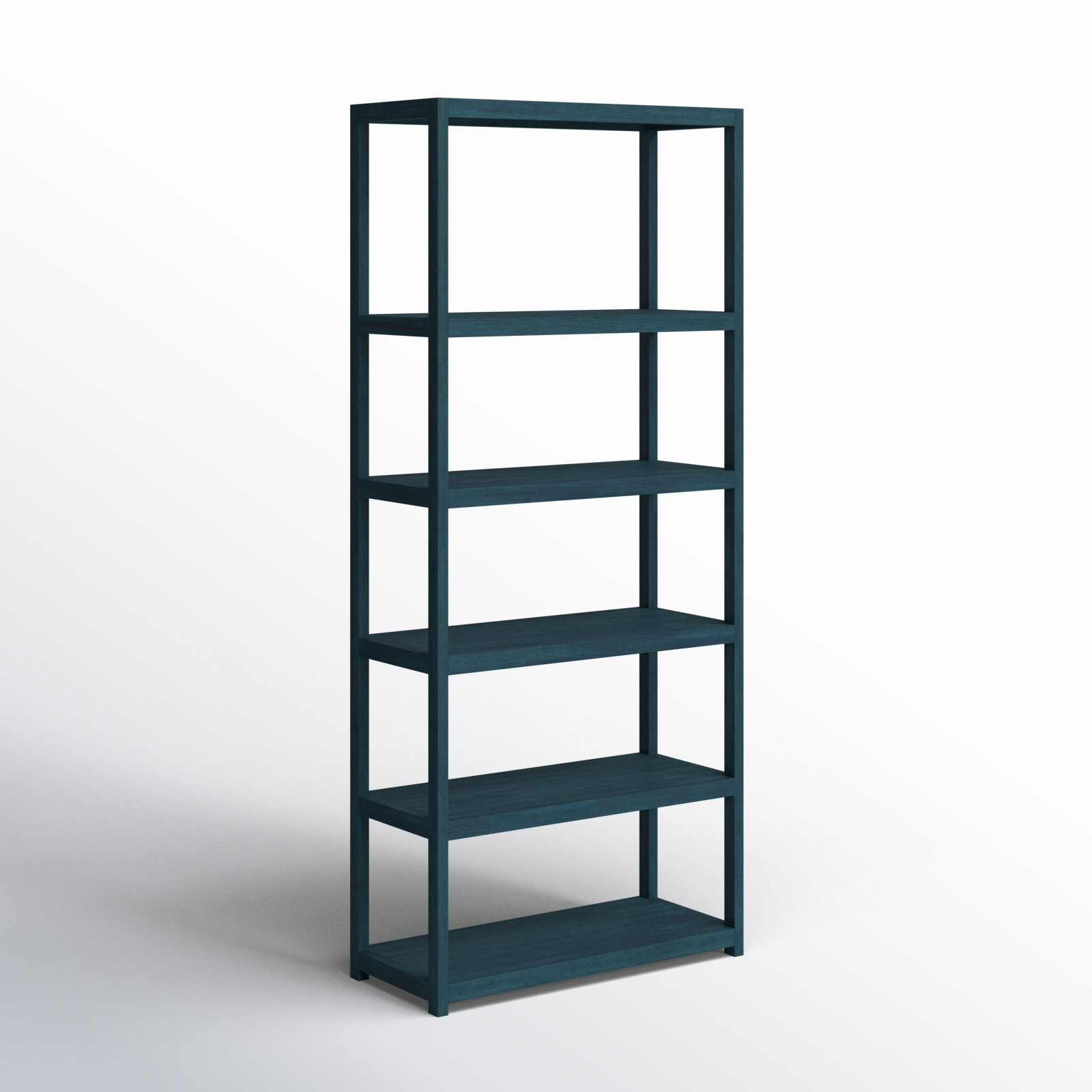 Elin 30" Acacia Bookcase, Navy Blue