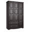 Armoire 100% bois massif 3 portes Neetu avec boutons en métal-656328340