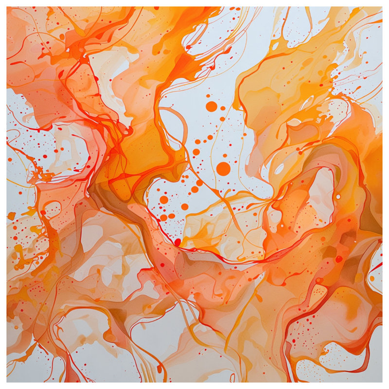 Coussin Abstract Swirls, 14 X 14 pouces