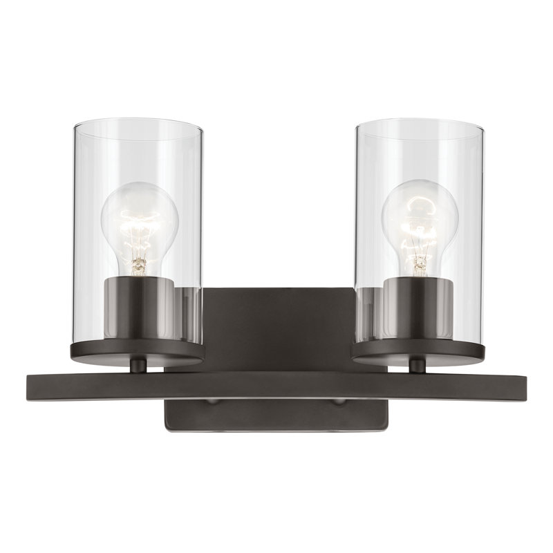 15.25" 2-Light Vanity Light, Bronze