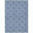 3' X 5' Blue And Ivory Geometric Washable Indoor Outdoor Area Rug-122845793