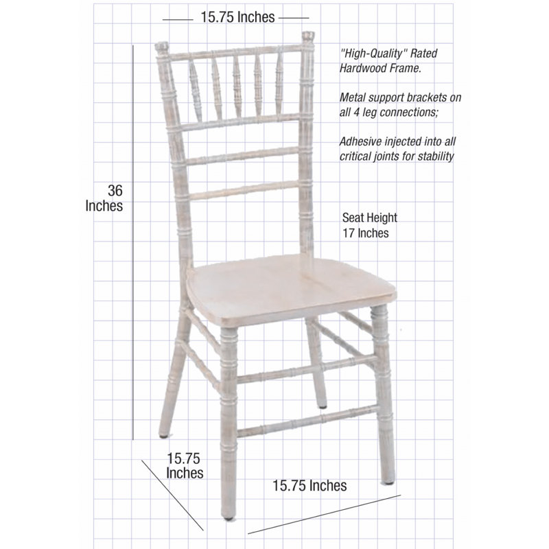 ToughWood Chiavari Chair by Chivari, White Distressed, 20