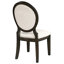 Chaise d'appoint rembourrée (ensemble de 2)