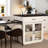 83.1" Kitchen Island With Extendable Table