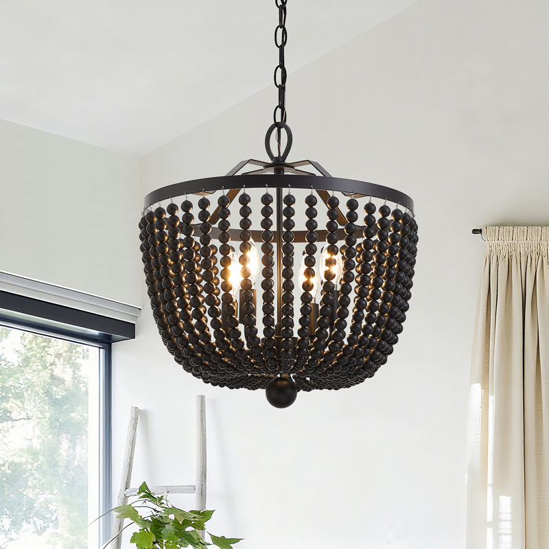 Lustre de ferme à 4 lumières à intensité variable