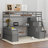 Illya Kids Twin Loft Bed with Drawers-1604028006