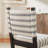 Set of 6 Modern Striped Dining Chairs, Black Solid Wood Sled Legs-1372520359-1372520352-1372520345