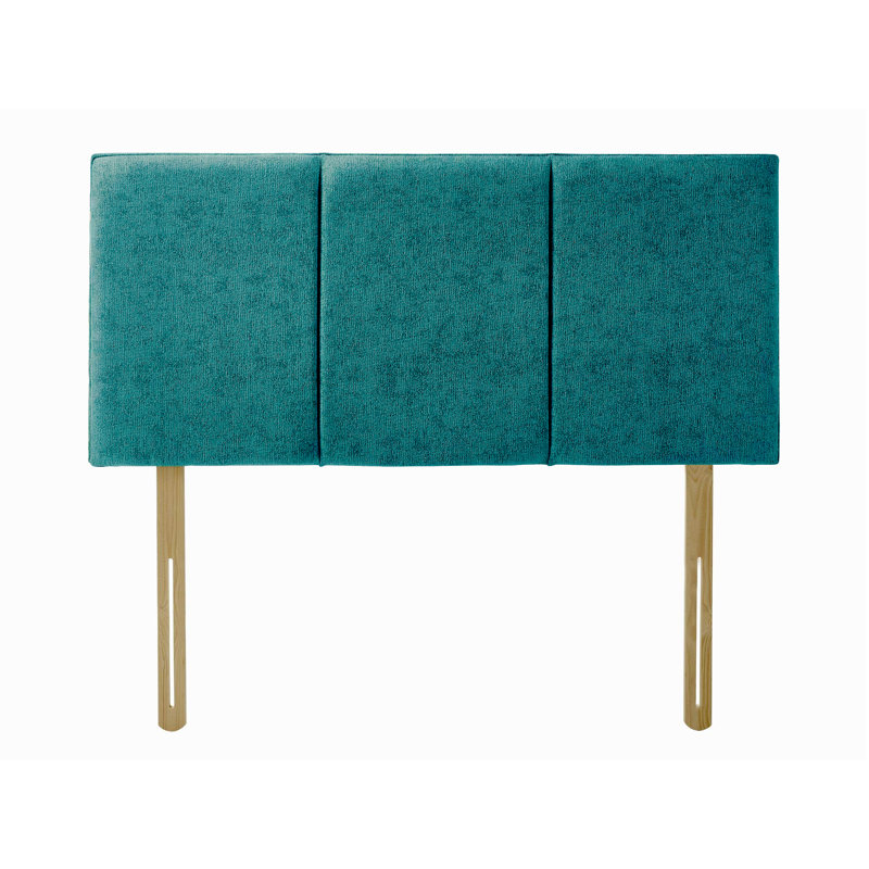 Ergys Upholstered Headboard, Chenille, Double (4'6), Teal