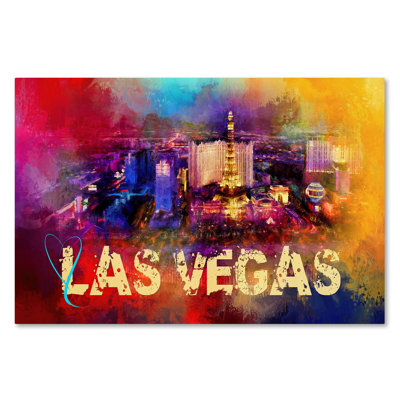 «Sendre Love to Las Vegas» par Vidur, impression sur toile tendue