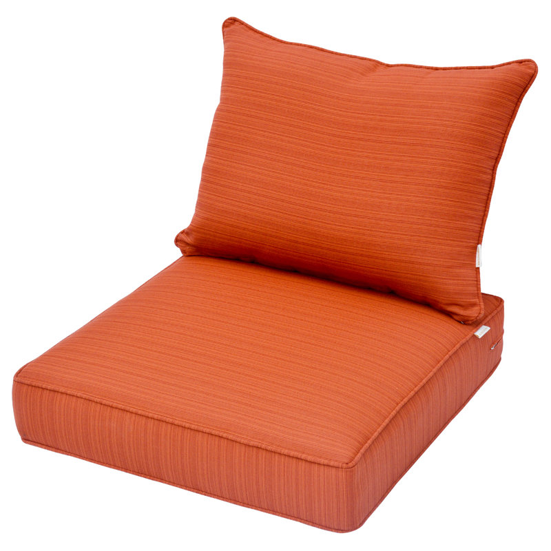 Outdoor 5.7'' Seat/Back Cushion, Orange Red