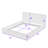 Queen Wooden Upholstered Platform Bed with Headboard-1912321868