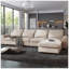 Grand canapé modulaire rembourré de plumes en L moderne, canapé convertible avec méridienne réversible pour le salon-118043656