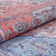 Nile Vintage Medallion Flatweave Blue/Red Machine Washable Area Rug