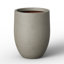 Grand pot à fleurs rond blanc fait à la main avec trou de drainage l 16 po x H 21,5 po-174648653-192713814