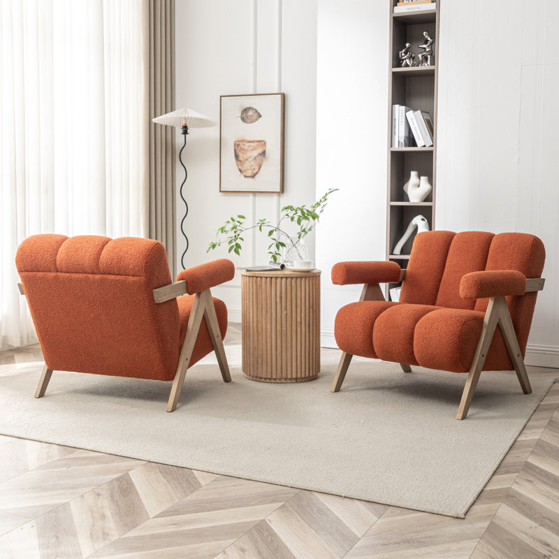 Fauteuil Chenice, Polyester orange