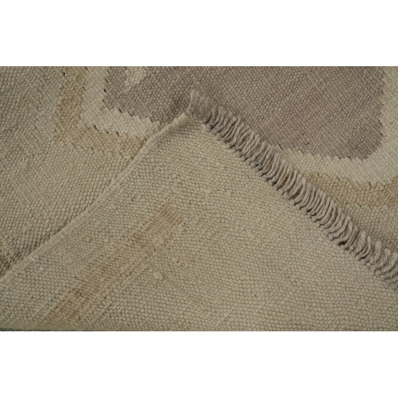 Tapis de couloir terreux teint en terre Kilim 3 x 12
