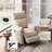 Sherry 34'' Upholstered Swivel Manual Rocking Recliner-1732525641