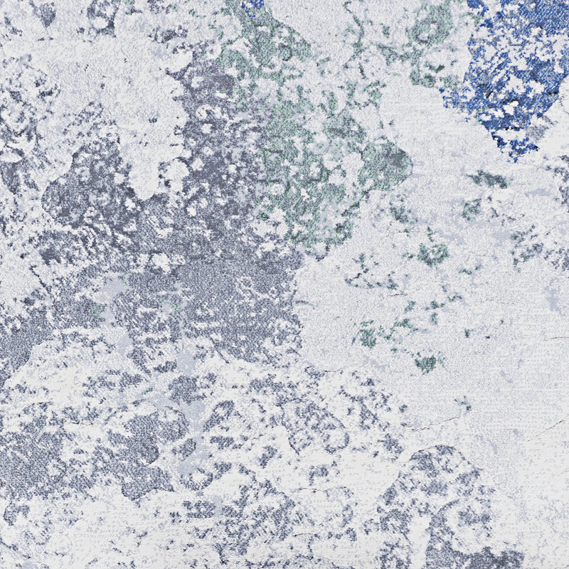 Kellems Abstract Gray/Blue Area Rug, Rectangle 5'3" x 7'6"