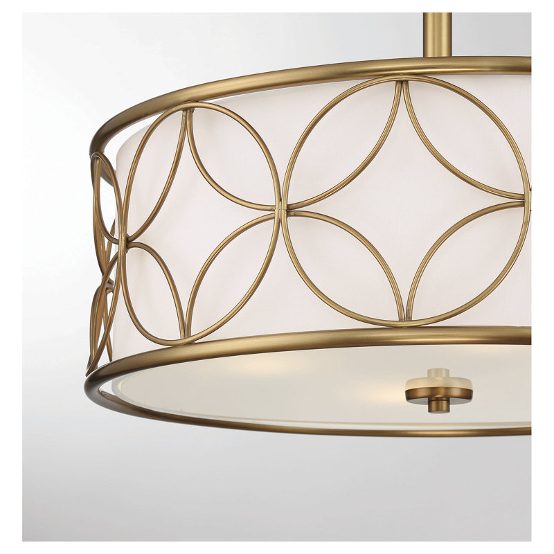 Baileyann 4-Light Ceiling Light in Brass, Brass