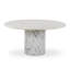 Oranda Round Marble Pedestal Dining Table