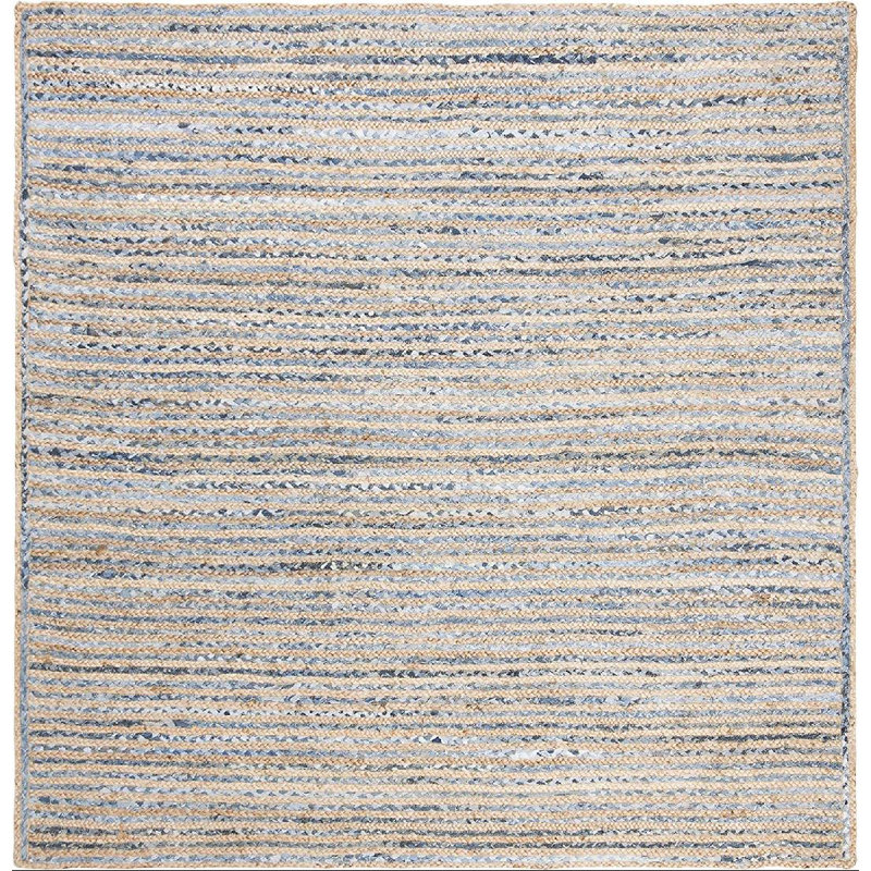 Tapis en jute tissé à la main Williar, Carré 9 pi