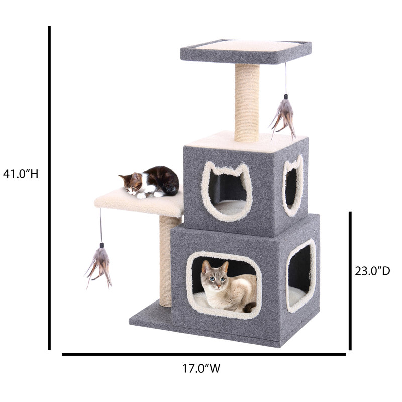 Chrishauna 17'' H Cat Tree