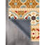 Tapis brun en coton à imprimé numérique Taniya-1446507291