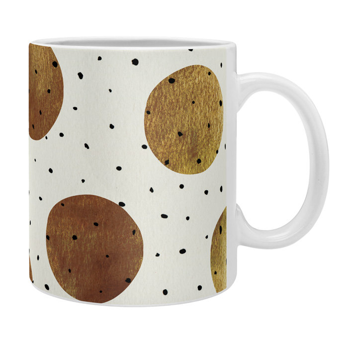 Grande tasse à café à points mélangés