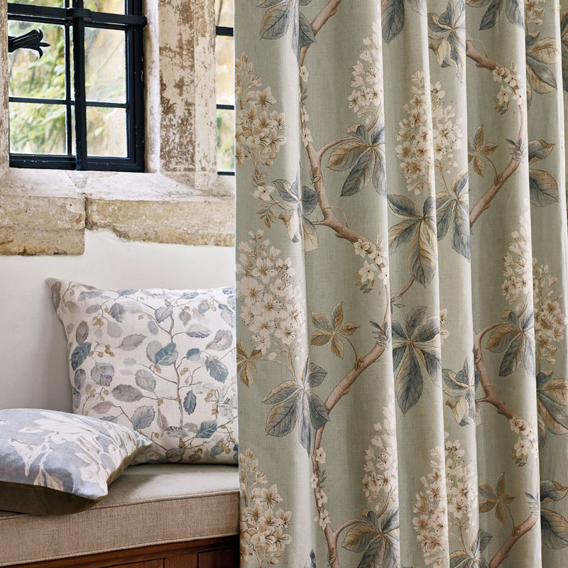 Chestnut Tree Fabric, Lemon/Lettuce