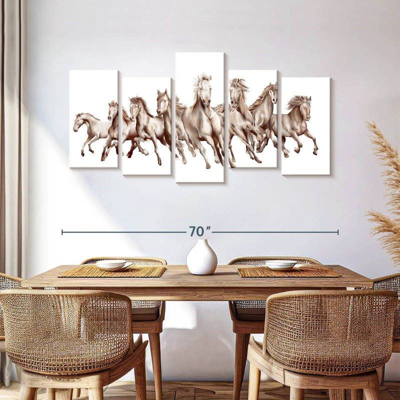 Brampt 8 Horses, 33" H x 66" W