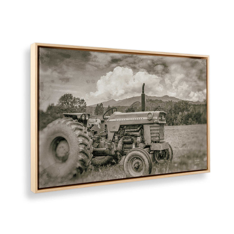 «Old Puller Sepia» par Nathan Larson, reproduction d'art, L 36 x H 24, Tanné, Toile avec cadre