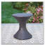Table d'appoint 16 pouces en osier multicolore brun