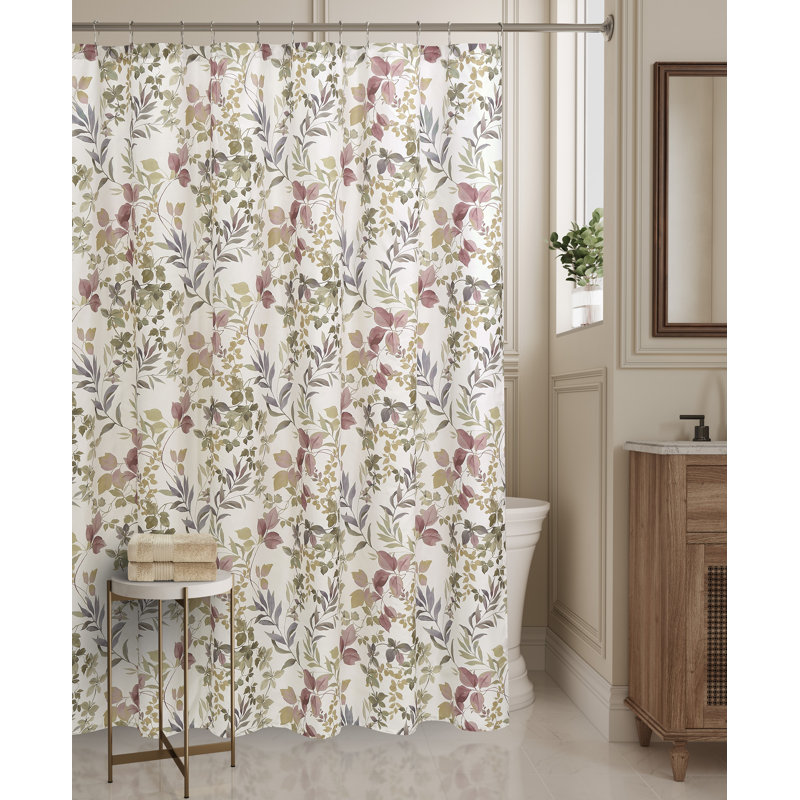 Rideau de douche Evergreen, Feuille de rose