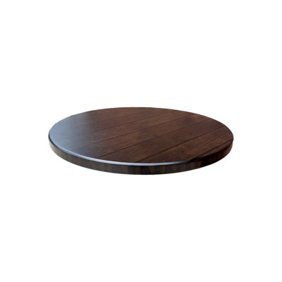 Plateau de table rond rond en bois thermolaqué