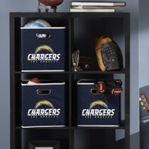 Franklin Sports NFL Carolina Panthers Folding Storage Footlocker Bins -  Official NFL Team Storage Organizers - Collapsible Containers - Large 