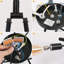  Black Sputnik 6-Light Semi Flush Mount