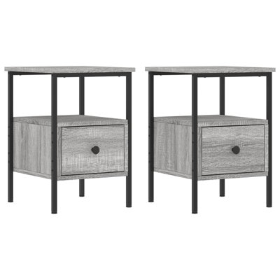Montclaire Bedside Cabinets 2 pcs 34x36x50 cm Engineered Wood