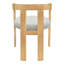 Chaises de salle à manger Modern Barrel avec siège rembourré et structure en bois d'hévéa, ensemble de 2-473827305