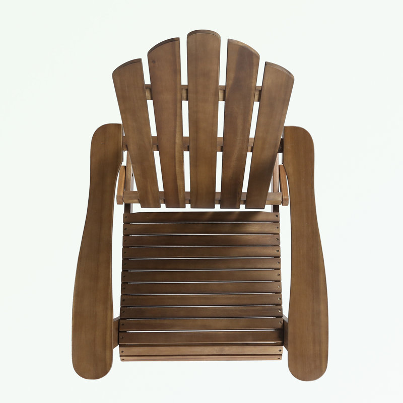 Chaises Adirondack en bois avec pieds robustes