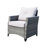 Schwerin Wicker 4 - Person Patio Conversation Set with Cushions