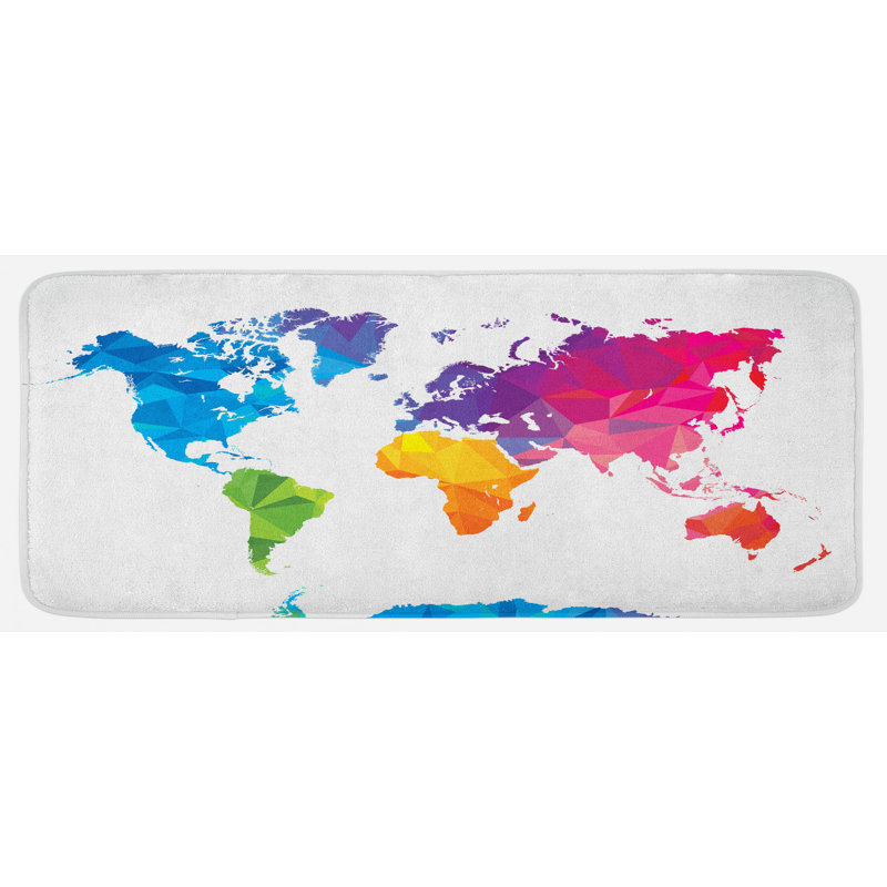 Eclectic Synthetic Kitchen Mat