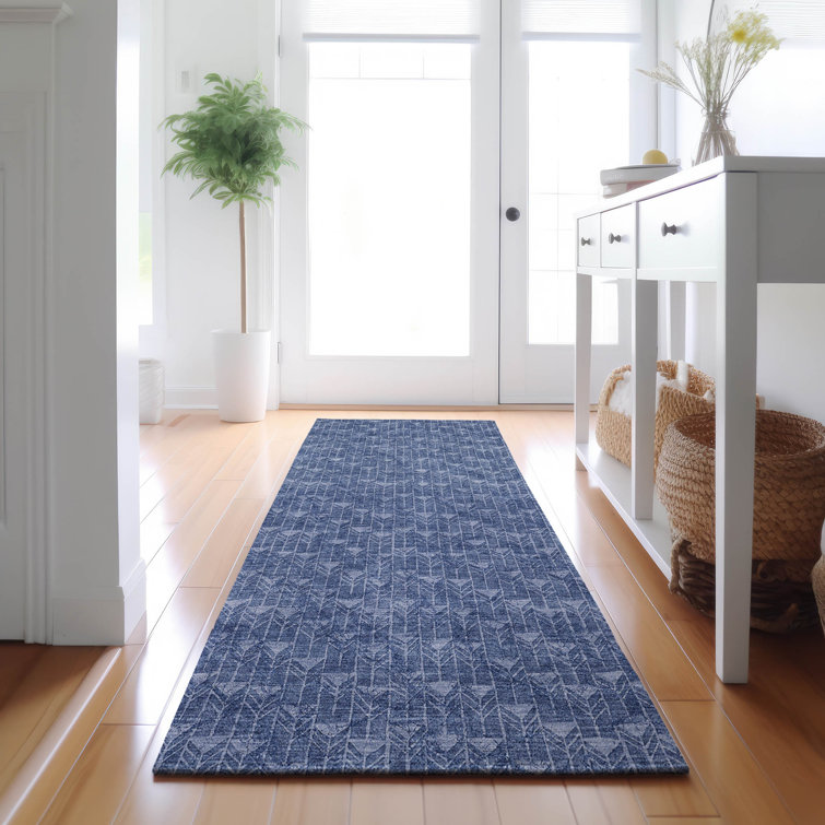 Premium Machine Washable Cerrito AMF514 Navy Rug