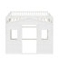 Lit mezzanine double blanc avec structure en bois massif pour un sommeil serein luxueux-992244751-992244748