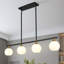 Luminaire suspendu sphérique moderne Mid-Century à 4 lumières de 43,7 po Wilbourn