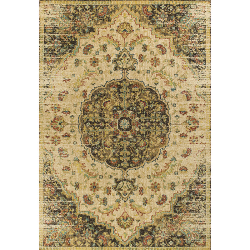 Tapis oriental Holbrook sable / moka, Rectangle 9 pi 10 po x 13 pi 2 po
