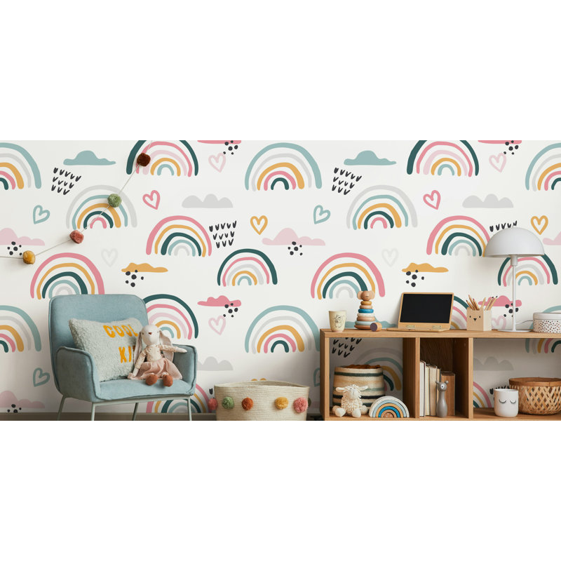 Papier peint pastel pastel, L 115 po x l 225 po
