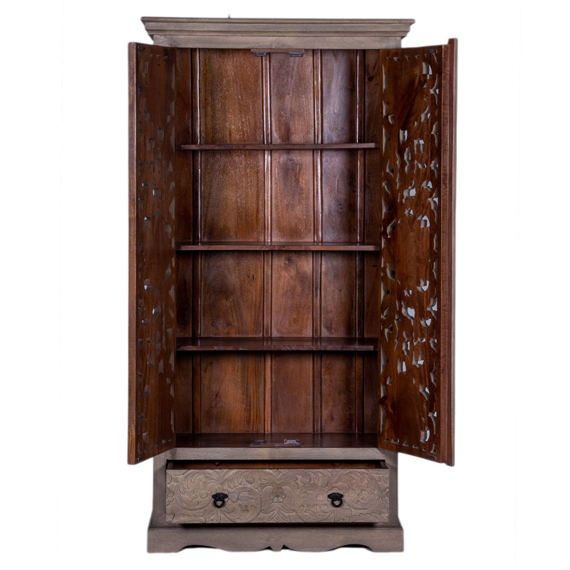 Armoire sculptée à la menthe replica, Gris fumée