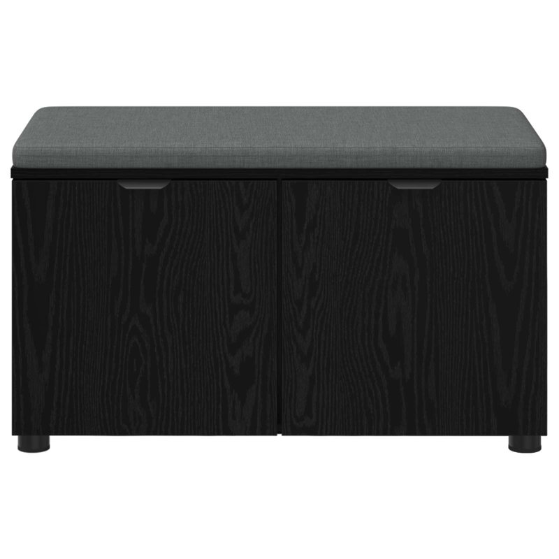 Storage Bench, Black Oak, 46cm H x 80cm W x 38cm D